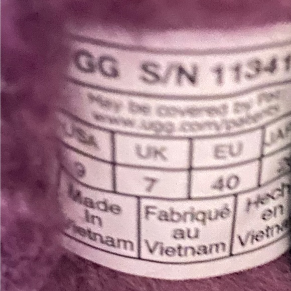 Sparkle Purple UGG Boots Size 9 - Picture 5 of 6